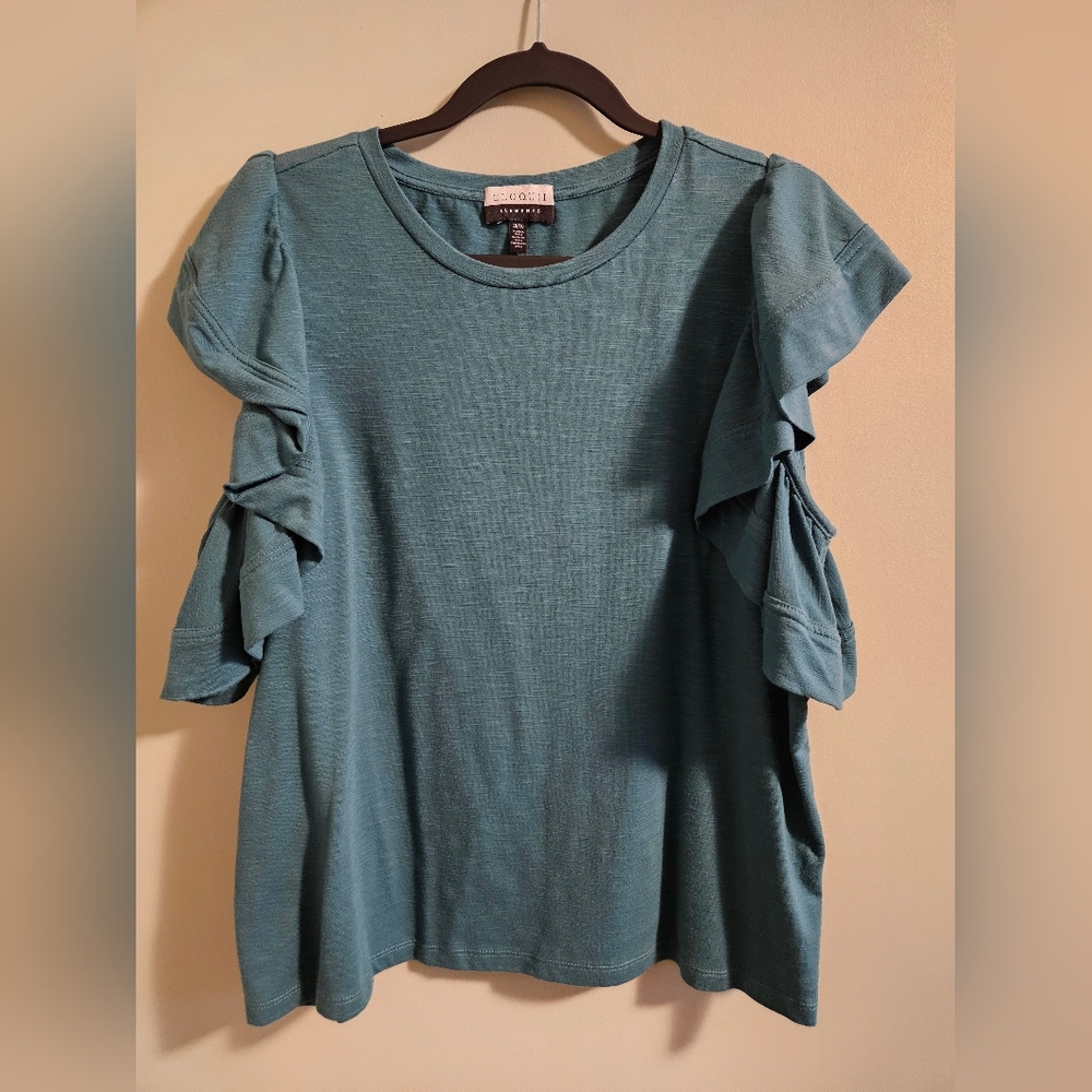 Green Causal Dress Shirt